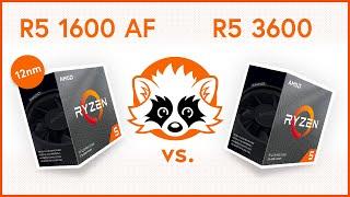 AMD R5 1600 AF vs. AMD R5 3600 comparison - How much better is the Ryzen 5 3600?