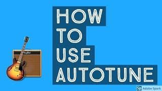 how to - AUTOTUNE in GARAGE BAND - Mac