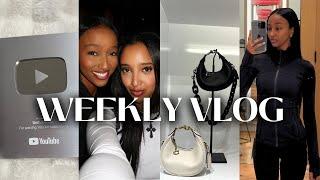 WEEKLY VLOG: UNBOXING MY 100K PLAQUE️ FUN W/ FRIENDS, MY 1ST SEW IN, MORE BLESSINGS + MORE