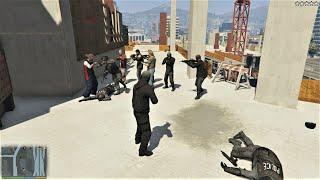 GTA 5 - Franklin, Lamar, Michael, Trevor, Lester, Chef, Ron and Wade's FIVE STAR ESCAPE