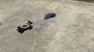 NITRO WARHEAD RC VS NITRO DRIFT CAR BOTH HAVE VERTEX 18 MOTORS #shorts