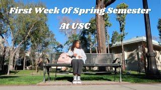 First week of Spring Semester at USC 