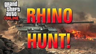 GTA 5 Online RHINO HUNT Adversary Mode! New GTA 5 "Rhino Hunt" Mode!