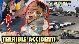 Footage of Nidal Wonder Being Hit by a Car while Riding a Scooter!