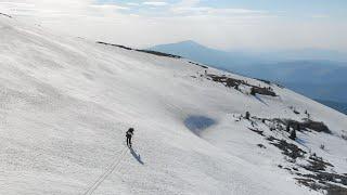 Спуск с Перевала, сумеречная тайга. Из зимы в весну за 1 ходовой день.  Одиночный лыжный поход