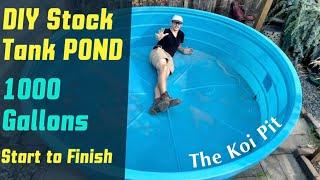 Making a Koi Pond on a Budget: Step by Step Stock Tank Pond