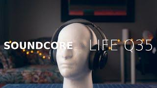 Soundcore by @AnkerOfficial Life Q35: The best affordable (noise cancellation) headphones? | 4K UHD