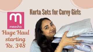 Meesho Kurta Set Haul! under Rs.1000 for *CURVY* girls | Spriha Sanjay