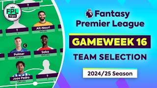 FPL GW16: TEAM SELECTION | Haaland to Isak? | Gameweek 16 | Fantasy Premier League 2024/25 Tips