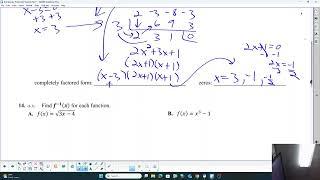 Math III 3rd Quarter FINAL EXAM Practice Test Video 2