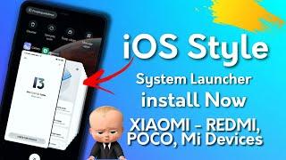 MIUI 13 iOS Style Recant | How to install MIUI 13 System Launcher | iOS Recant Style on MIUI 12