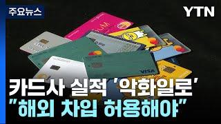 카드사 실적 악화일로...업계 "해외 차입 허용해야" / YTN