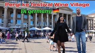 Pergi ke festival wine village di germany 