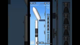 Building Falcon 9 in space X rocket factory in SFS 1.5.2.5 #Shorts