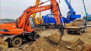 TỔNG HỢP MÁY XÚC TRIỆU VIEW CÙNG NHAU LÀM VIỆC | EXCAVATOR TRUCK | HỮU KHOAI TV