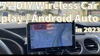 DIY 7 " Wireless Carplay /Android Auto Unboxing & Demo