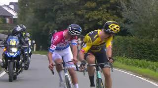 Champion cyclist breaks bones in crash with motorbike