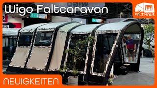 Wigo Faltcaravan: Modulares Luftschloss im Camouflage-Design | Caravan Salon Düsseldorf 2024