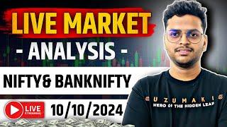 live market analysis || nifty and bank nifty || 10 oct