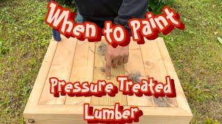 Journey to the Temple: When to Paint Pressure Treated Wood