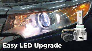 Ford Edge LED Headlight Upgrade Install 2011-2014