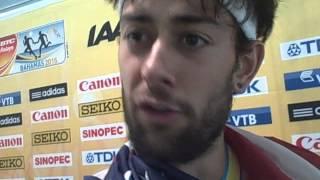 Kyle Merber after World Relays DMR World Record