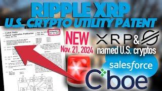 Ripple XRP: U.S. Utility Patent! XRP & XLM Integrating Into New U.S. Cboe Futures Exchange