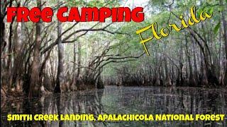 Free Camping Florida- Smith Creek Landing Campground- Apalachicola Wildlife Area, Florida