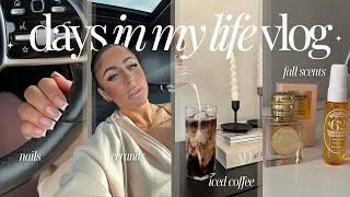 VLOGTOBER️ seasonal depression is here, nails *aesthetic* fall fragrances, errands + productivity