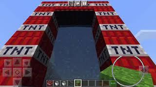 Portal to the world of dynamite. Minecraft