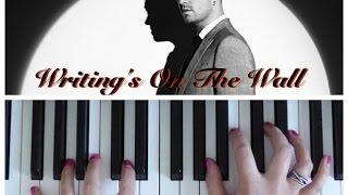 WRITING'S ON THE WALL | Easy PIANO TUTORIAL | Sam Smith - James Bond SPECTRE