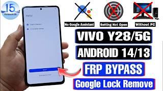 VIVO Y28 FRP Bypass Settings Not Open 2025 | VIVO Y28 5G Google Lock Remove Without PC|VIVO Y28S FRP