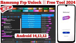 Samsung FRP Bypass/Unlock All Android 14/13/12/11 BY New Tool ONE Click Remove Latest Security Patch