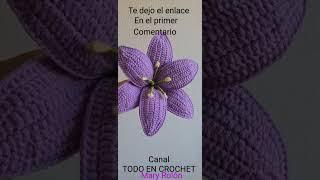 teje fácil flores de lirio a crochet todo en crochet paso a paso