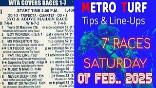MMTCI LIVE RACING KARERA TIPS FOR SATURDAY | FEBRUARY 1, 2025 | 3:00 PM START | 7 RACES
