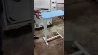 Healthcare Mild Steel Pneumatic Over Bed Table HOSCO #hospital #therapycentre #medicalequipment