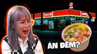 Ăn vặt xuyên đêm tại cửa hàng tiện lợi. Misthy ngất ngây vì độ cay lẩu tứ xuyên?! FOOD CHALLENGE