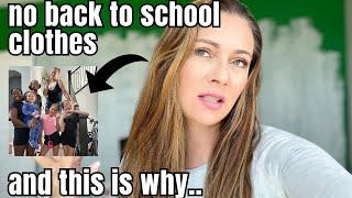 I'm not buying my 5 kids back to school clothes I 6 kids mom vlog