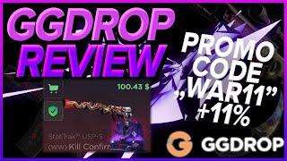 GGDROP SITE REVIEW | GG DROP CASE OPENING | GGDROP PROMO CODE "WAR11" +11% bonus