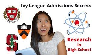 Landing Research Opportunities in High School!! ‍ | Stanford Admit Talks