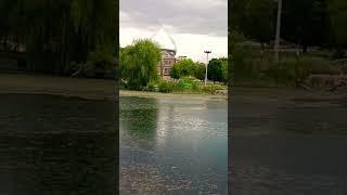 A spring and rainy day in Barm Lordgun spring in Chaharmahal, Bakhtiari, Iran