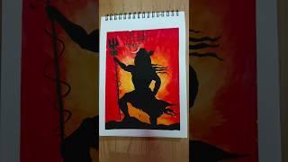 Lord Shiva #watercolorpainting  step by step #Rup art & craft academy. #youtubeshorts  #short..