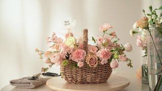 Carnation Basket for Parents’ day