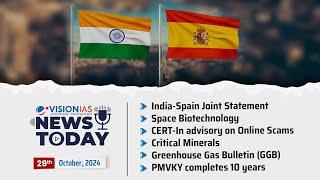 News Today | Daily Current Affairs | 29th October, 2024