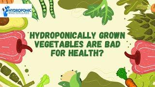 Hydroponically grown vegetables are bad for health? Hydroponic Masterclass | +91-9870424425