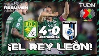 HIGHLIGHTS - León 4-0 Querétaro | Liga Mx -AP2024 - J14 | TUDN