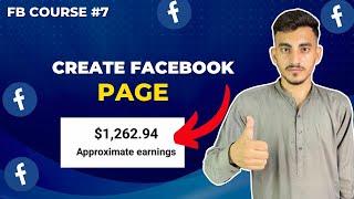 Facebook Earning Course 2024 | How To Create Facebook Page 2024 With All Settings