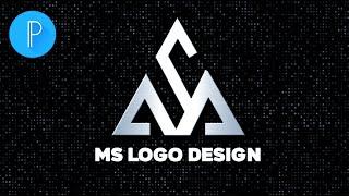 How to Make Monogram Logo on Android || MS Logo Design in Pixellab