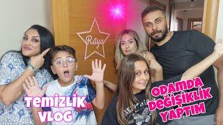 ODAMDA YENİLİK YAPTIM !! ODAMI DEĞİŞTİRDİK !! RÜYA SEDALI TEMİZLİK VLOG !!