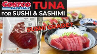 How to Use COSTCO AHI TUNA for Sushi and Sashimi with The Sushi Man